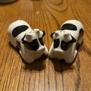 Western Cow salt and pepper shaker